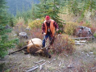 Dad with Elk.