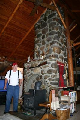 Dad with his Fireplace