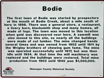 Bodie Sign.