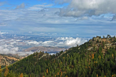 Fall View from Mission Ridge Overlooking Wenatchee Valley
