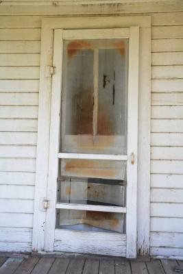 Screen Door of Abandoned farm house