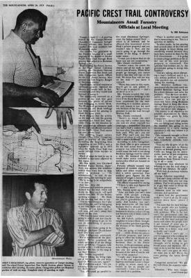  Great 1974 Pacific Crest Trail Article