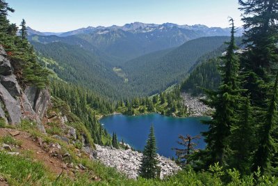 Trap Lake from Trap Pass ( PCT South Of Stevens Pass)
