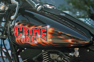 Crime Inc. ( Local Harley Paint Job on nice bike0
