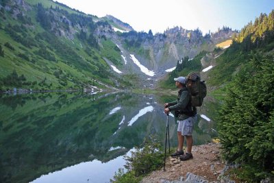  Monte  ( Me) At One Of The Tatoosh Lakes In Morning