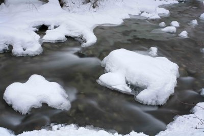  Winter Water Along  Mad River...