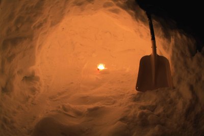 Candlelite  Snow Cave ( Soon To Be As Large As A Small  Cosco
