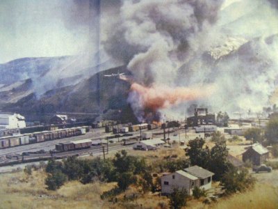 Tank Car Ruptures In Apple Yard Wenatchee ( Aug. 6th, 1974 )