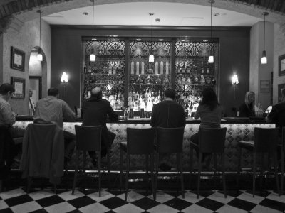 At the bar