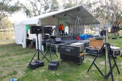 Sound and lights arrive
