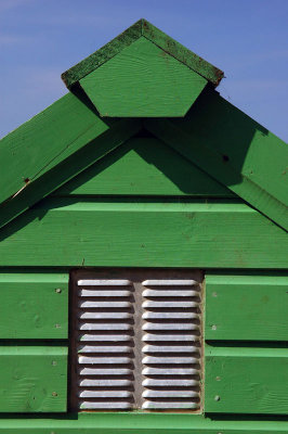 Beach hut green