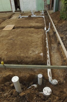 plumbing installed