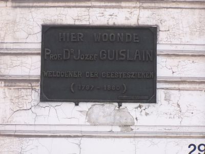 Prof. J. Guislain - gedenkplaat