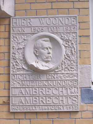 Lambrecht Lambrechts - gedenkplaat