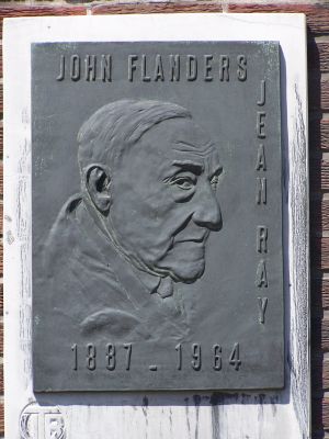Jean Ray - John Flanders - gedenkplaat