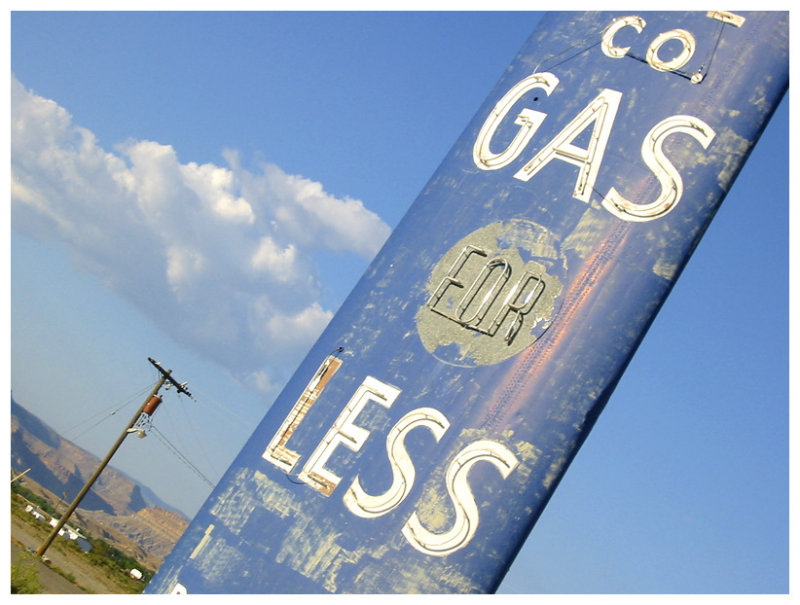 Gas Sign Green River Utah
