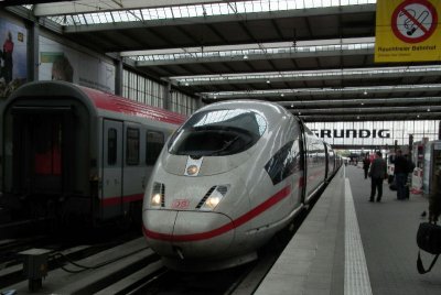 Munich ICE train high speed train