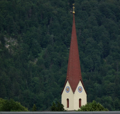 Kufstein red church spire