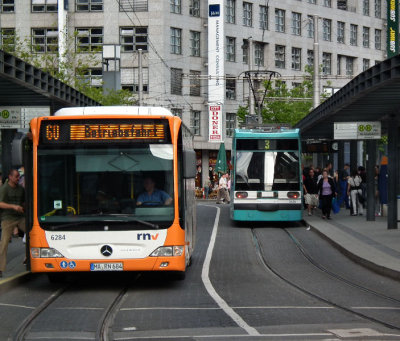 Mannheim trams nr Station