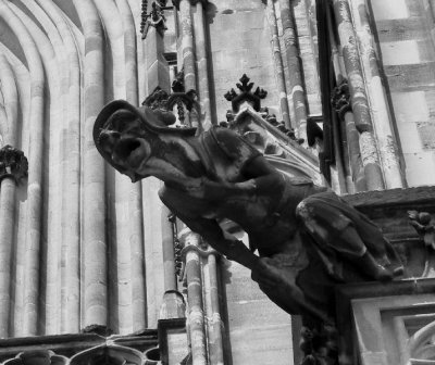 Grotesque  or gargoyle (?) Cologne Cathedral