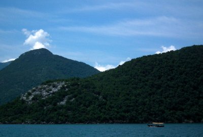 Lake Skadar and boat