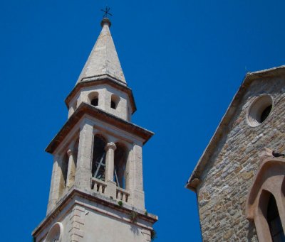 Budva St Johns church belltower
