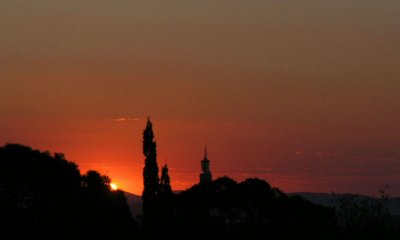 sunset Pretoria from Kloof House