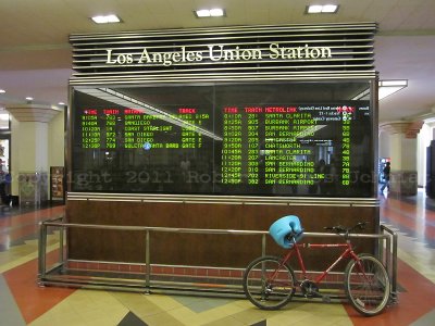LA Union Station schedule.JPG
