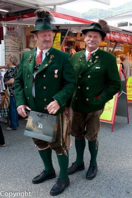 Traditional garb in Bad Ischl, Austria