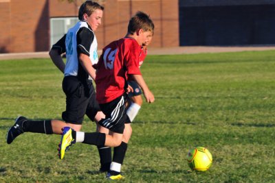 Matt Dribbles Down Field.JPG