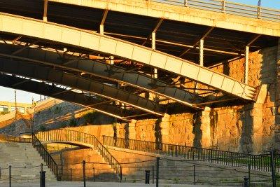 Lockport - Locks Bridge with First Light.jpg