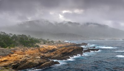 CA - Pt Lobos SP - Foggy Mountains