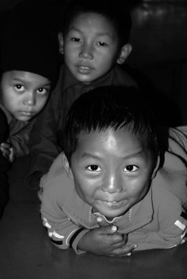 Portrait of a Hill Village BW