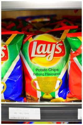 Localized potato chips