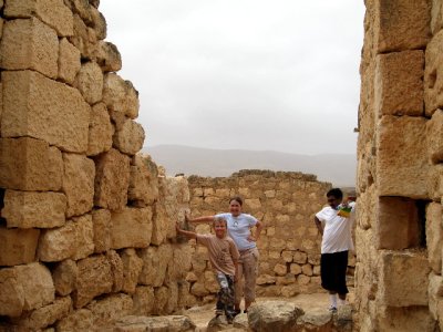 The ruins of a 0 BC town being excavated that was supposedly a Hebrew frankincense trading port.