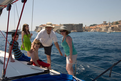In front of Dubrovnik
