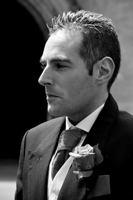 The Groom in Black and White