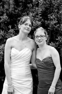 The Bride and Sister in Black and White