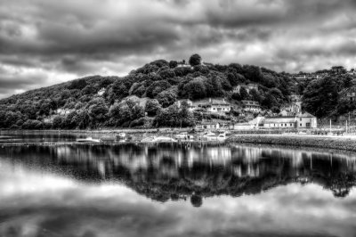 River Looe in Black and White