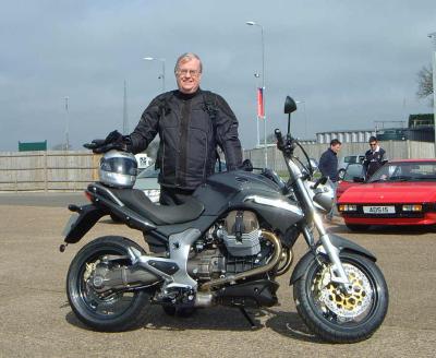 John with Moto Guzzi Breva 1100
