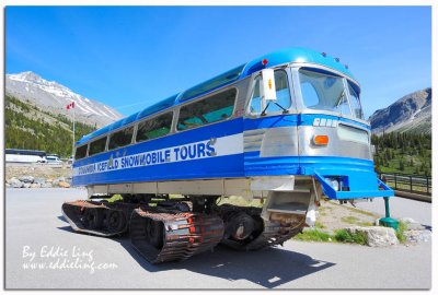 2nd  generation of snowmobile to Columbia Icefield Glacier