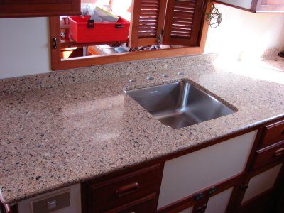New countertop and sink