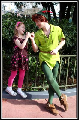 Noelle and Peter Pan pinky swear to never grow up!