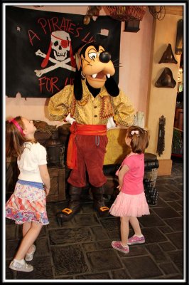 Goofy is distraught that Noelle refuses to give him a kiss on the nose!
