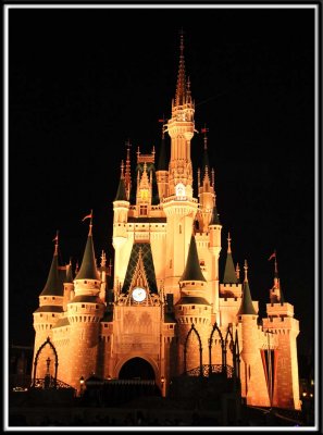 The castle at night