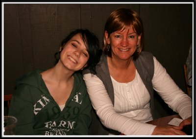 Anya and Mom at Cracker Barrel the morning after the wedding. We were all sooooo tired... but happy!!