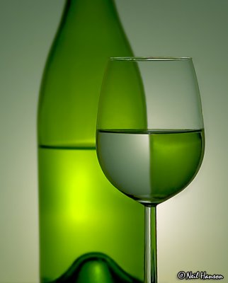 a bottle of  .... GREEN