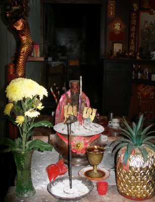 Shrine inside shophouse