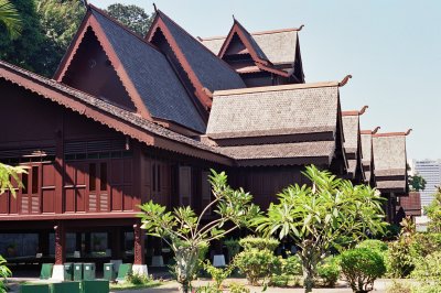 Wooden traditional palace