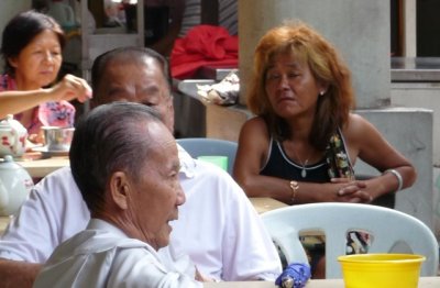 Cafe customers, Chinatown